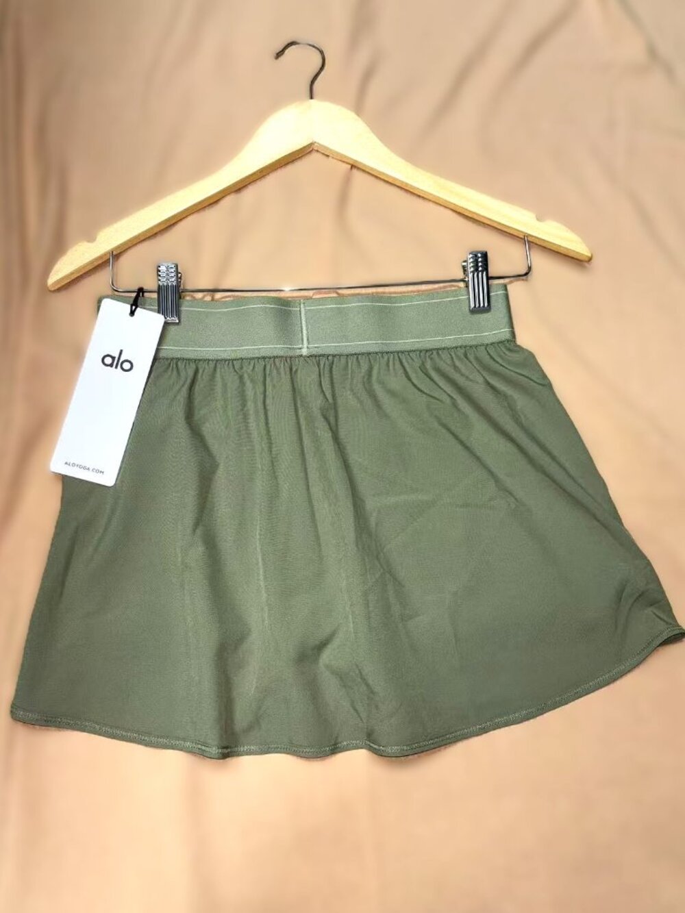 Women's A Line Alo Match Point Tennis Skirt Dune Grass🍃 - Picture 7 of 9